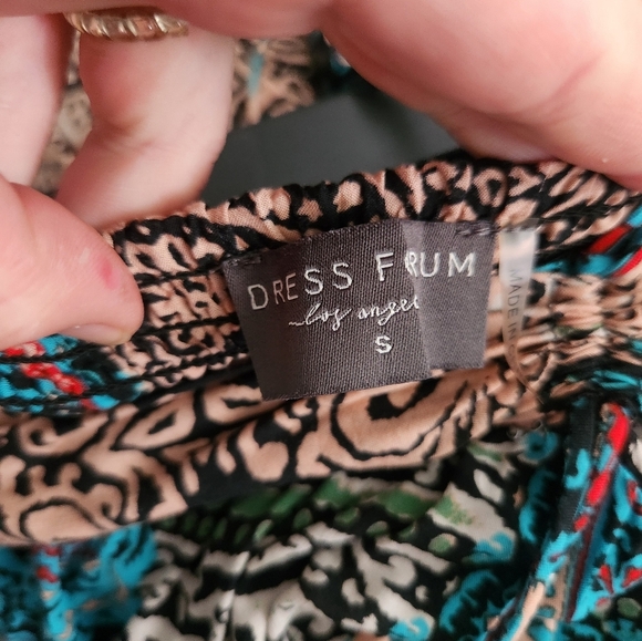 Dress Forum Halter Tue Neckline Patterned Maxi Dress Small - Picture 9 of 11